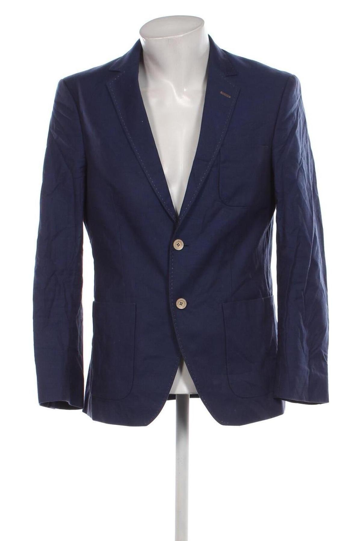 Ανδρικό σακάκι Bertoni, Μέγεθος L, Χρώμα Μπλέ, Τιμή 34,95 €