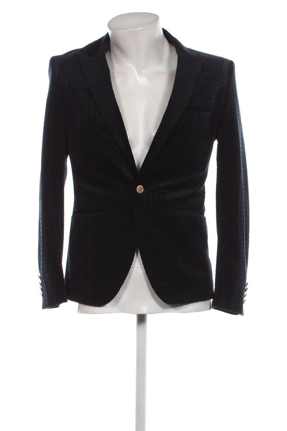 Ανδρικό σακάκι Zara Man, Μέγεθος L, Χρώμα Μπλέ, Τιμή 15,31 €