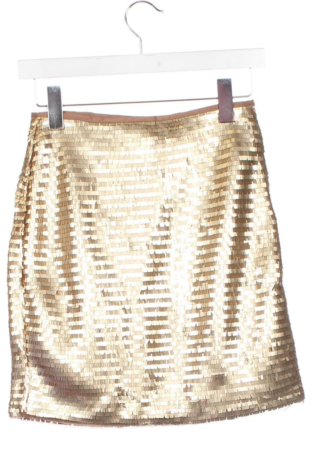 Rock H&M, Größe XS, Farbe Golden, Preis 8,18 €