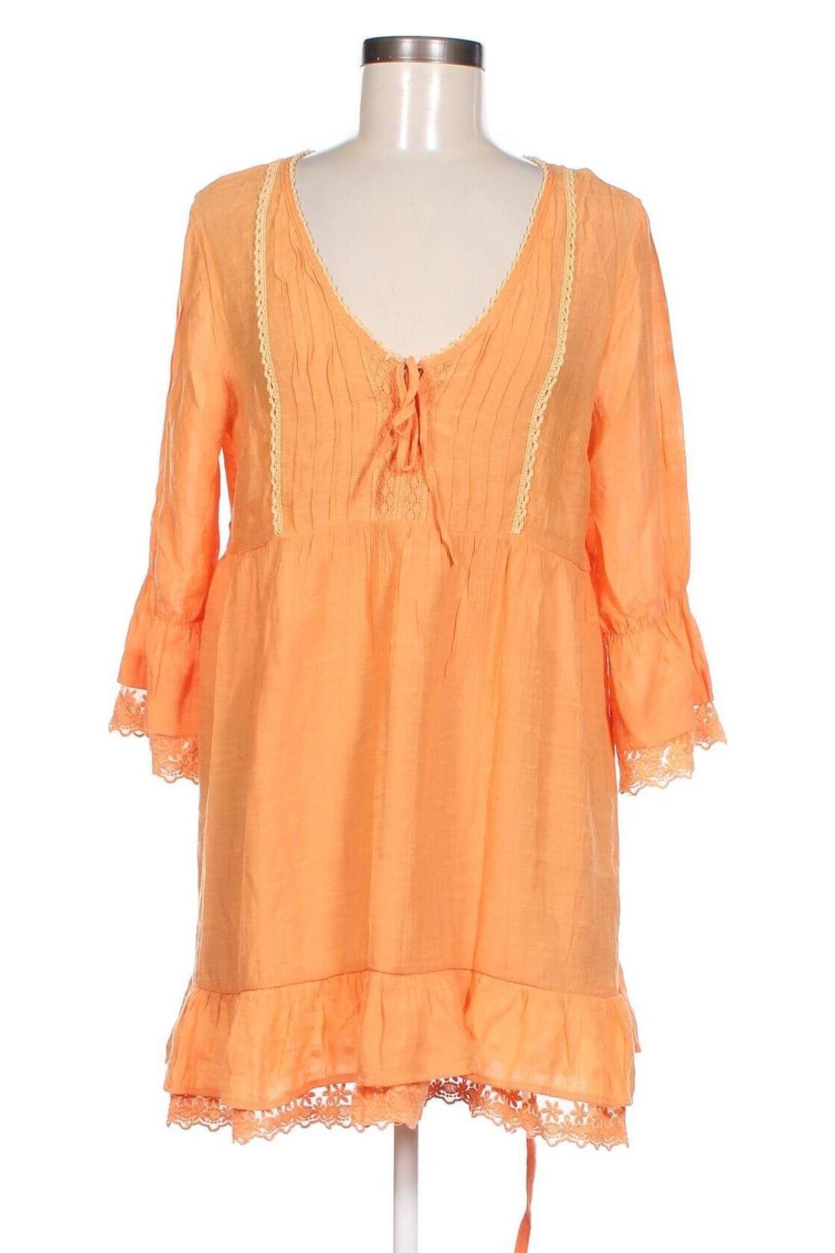 Kleid, Größe M, Farbe Orange, Preis € 3,49