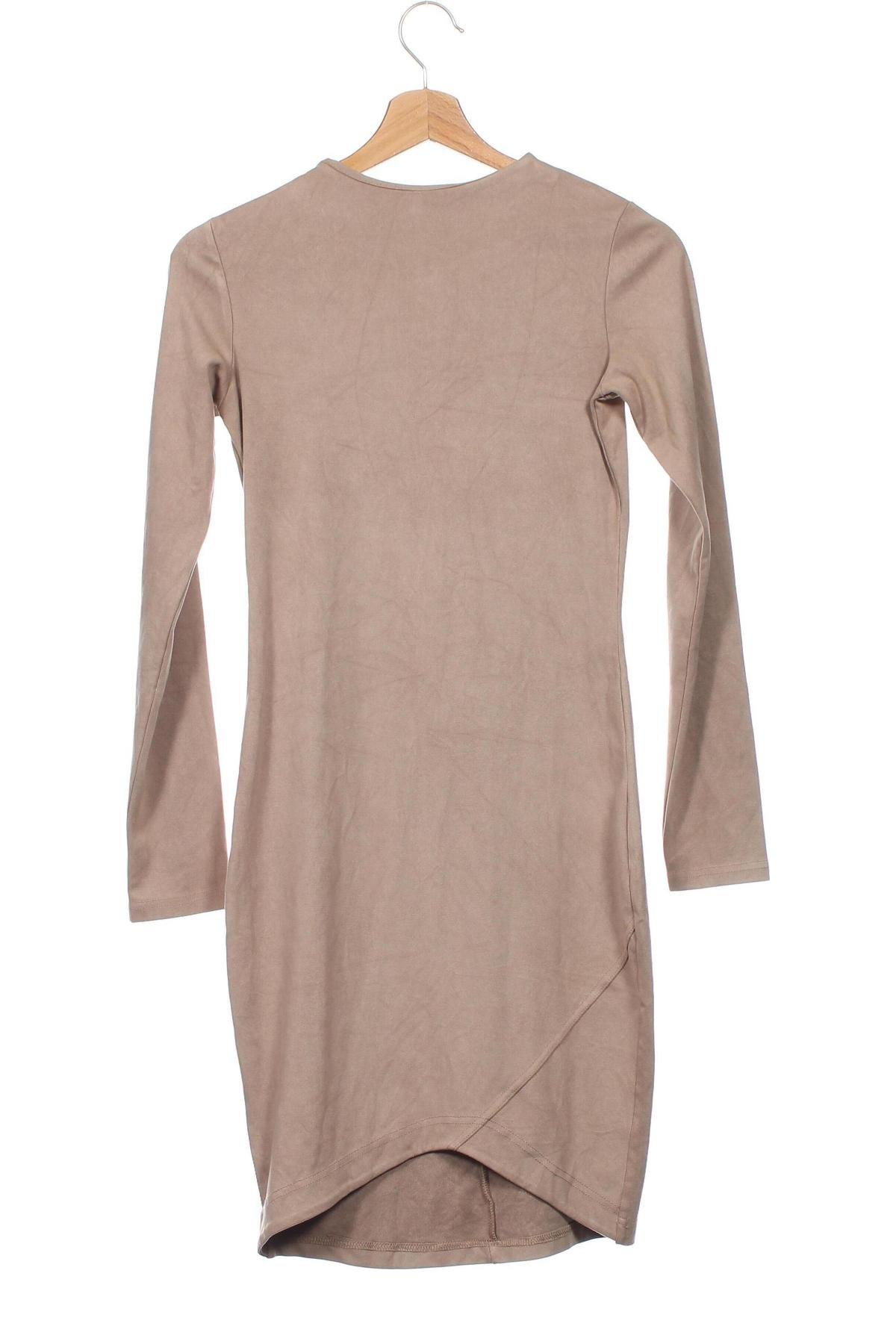 Kleid, Größe XS, Farbe Beige, Preis 5,00 €