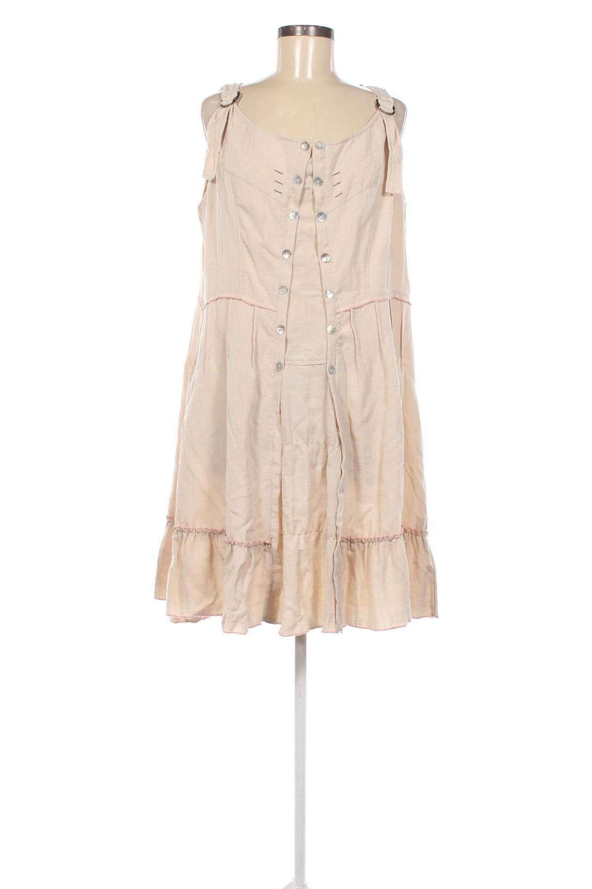 Kleid Franstyle, Größe 4XL, Farbe Ecru, Preis € 12,79