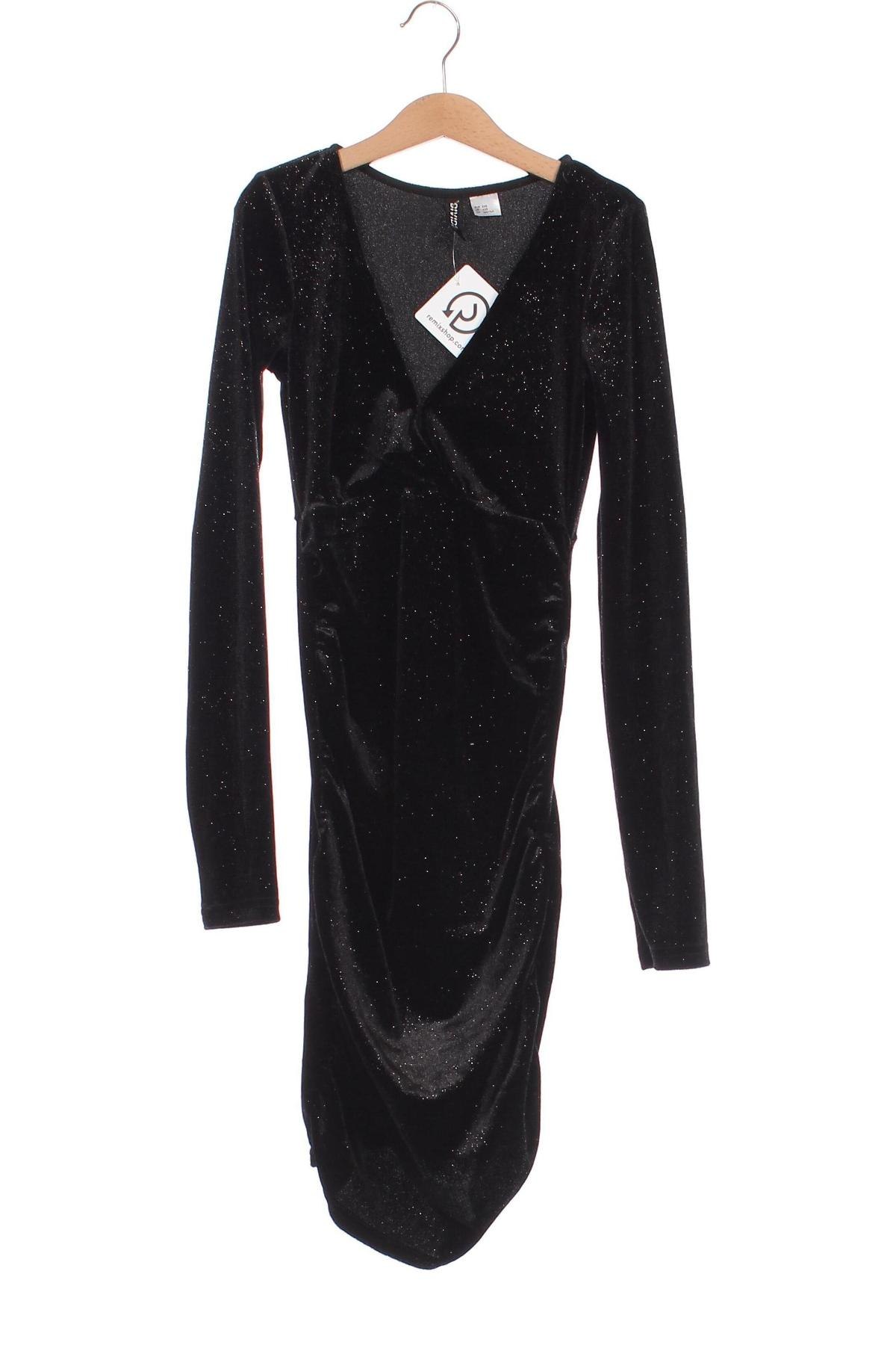 Kleid H&M Divided, Größe XXS, Farbe Schwarz, Preis € 11,10