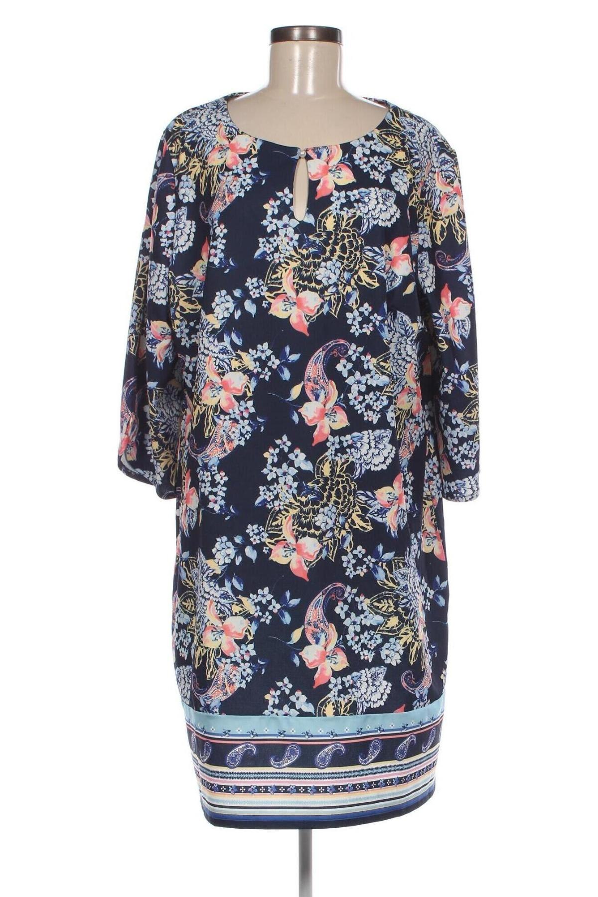 Φόρεμα Laura Torelli, Μέγεθος XL, Χρώμα Μπλέ, Τιμή 9,87 €