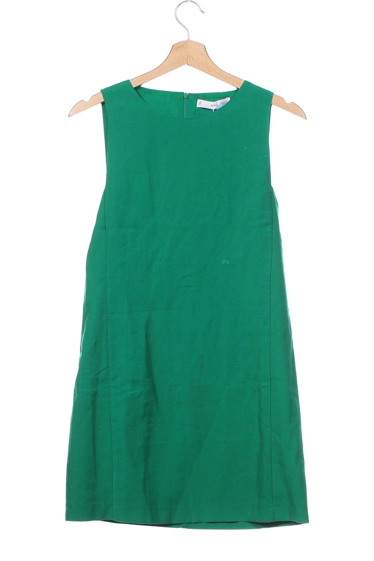 Kleid Mango, Größe XS, Farbe Grün, Preis 15,88 €
