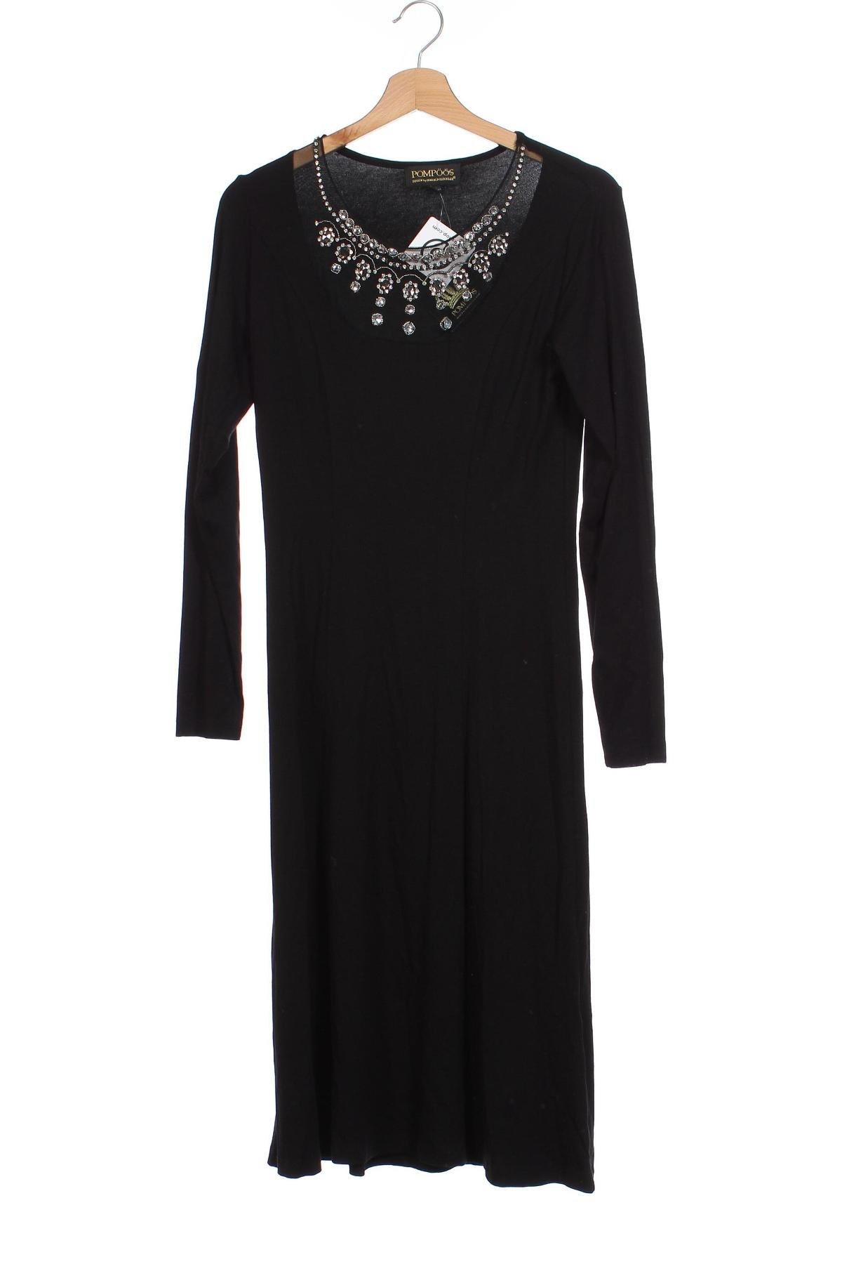 Φόρεμα Pompoos Design By Harald Gloockler, Μέγεθος XS, Χρώμα Μαύρο, Τιμή 74,88 €