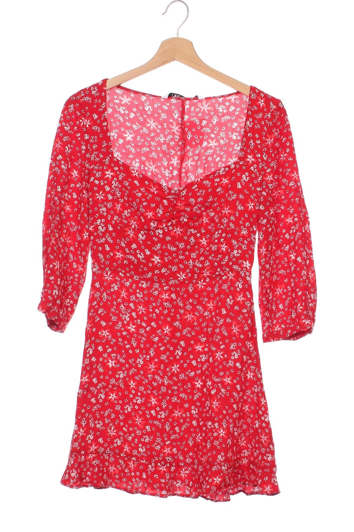 Kleid Zara, Größe XS, Farbe Rot, Preis € 18,79