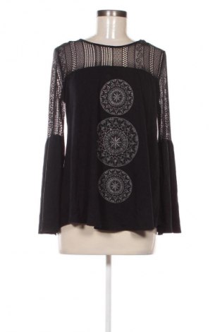 Дамска блуза Desigual, Размер S, Цвят Черен, Цена 48,99 лв.