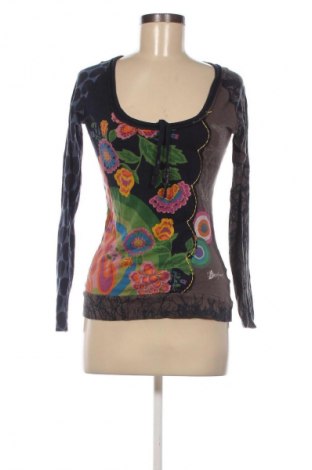 Дамска блуза Desigual, Размер S, Цвят Многоцветен, Цена 48,00 лв.