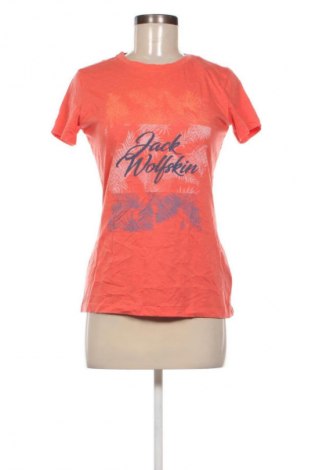 Γυναικείο t-shirt Jack Wolfskin, Μέγεθος S, Χρώμα Πορτοκαλί, Τιμή 13,99 €