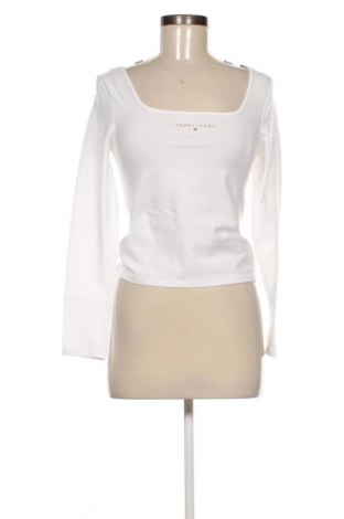 Bluză de femei Tommy Jeans, Mărime S, Culoare Ecru, Preț 268,99 Lei