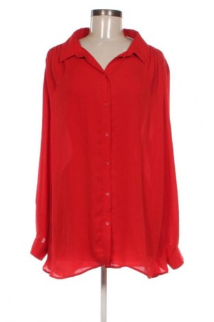 Γυναικείο πουκάμισο H&M, Μέγεθος XXL, Χρώμα Κόκκινο, Τιμή 8,99 €