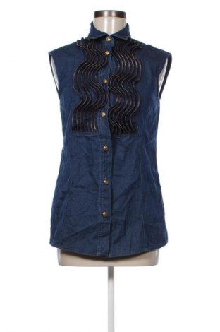 Дамска риза Moschino Jeans, Размер M, Цвят Син, Цена 139,99 лв.