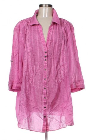 Damska koszula Samoon By Gerry Weber, Rozmiar 4XL, Kolor Różowy, Cena 134,99 zł
