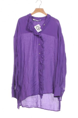 Dámská košile  Zara, Velikost XS, Barva Fialová, Cena  209,00 Kč