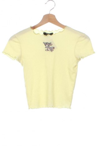 Tricou de femei Bershka, Mărime XS, Culoare Galben, Preț 57,99 Lei