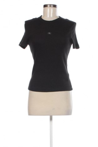 Γυναικείο t-shirt Calvin Klein Jeans, Μέγεθος M, Χρώμα Μαύρο, Τιμή 49,99 €