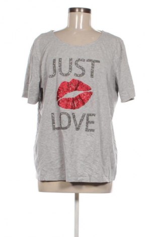 Damski T-shirt Laura Torelli, Rozmiar XXL, Kolor Szary, Cena 55,99 zł