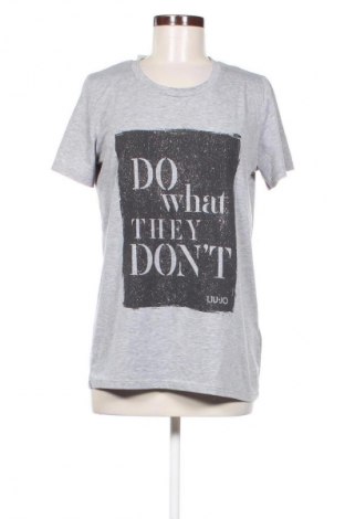Γυναικείο t-shirt Liu Jo, Μέγεθος XL, Χρώμα Γκρί, Τιμή 28,13 €