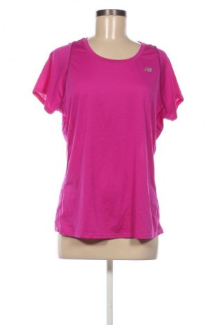 Γυναικείο t-shirt New Balance, Μέγεθος XL, Χρώμα Ρόζ , Τιμή 37,42 €