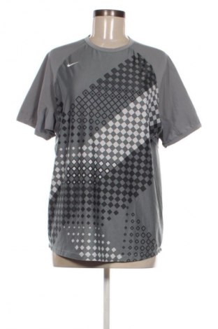 Дамска тениска Nike, Размер L, Цвят Сив, Цена 27,99 лв.