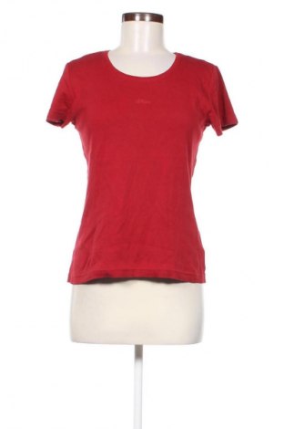 Γυναικείο t-shirt S.Oliver, Μέγεθος M, Χρώμα Κόκκινο, Τιμή 6,99 €