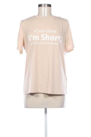 Damen T-Shirt SHEIN, Größe M, Farbe Beige, Preis 5,99 €