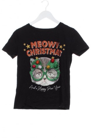 Γυναικείο t-shirt Sinsay, Μέγεθος XS, Χρώμα Μαύρο, Τιμή 8,75 €