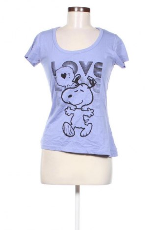 Damen T-Shirt Snoopy, Größe S, Farbe Blau, Preis 11,99 €
