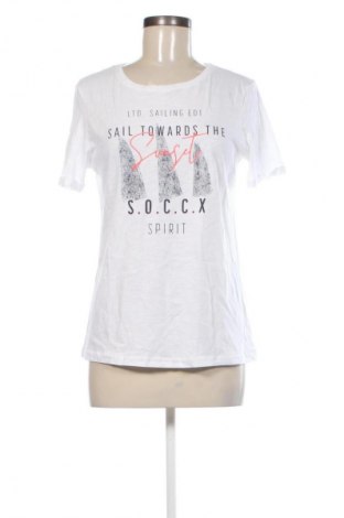 Damen T-Shirt Soccx, Größe S, Farbe Weiß, Preis € 43,99