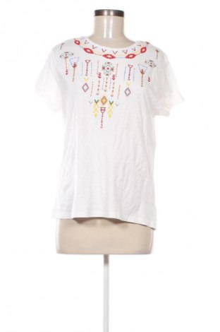 Γυναικείο t-shirt Springfield, Μέγεθος XL, Χρώμα Εκρού, Τιμή 10,99 €