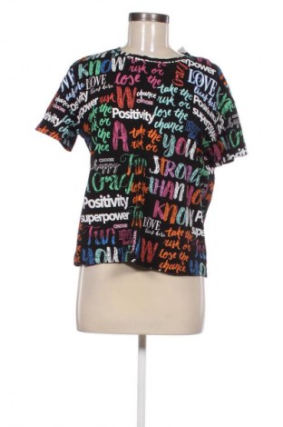 Damski T-shirt Stradivarius, Rozmiar L, Kolor Kolorowy, Cena 39,08 zł
