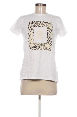 Γυναικείο t-shirt Stradivarius, Μέγεθος S, Χρώμα Λευκό, Τιμή 10,99 €