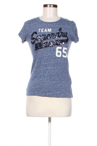 Дамска тениска Superdry, Размер M, Цвят Син, Цена 32,18 лв.