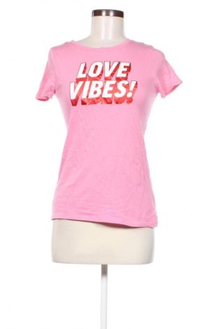 Damski T-shirt Terranova, Rozmiar S, Kolor Różowy, Cena 39,08 zł