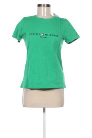 Γυναικείο t-shirt Tommy Hilfiger, Μέγεθος S, Χρώμα Πράσινο, Τιμή 17,39 €