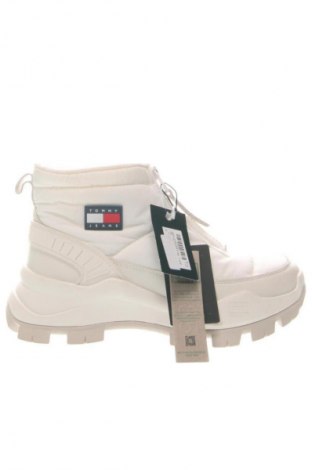 Botine de damă Tommy Jeans, Mărime 37, Culoare Ecru, Preț 564,99 Lei