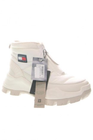 Botine de damă Tommy Jeans, Mărime 37, Culoare Ecru, Preț 564,99 Lei
