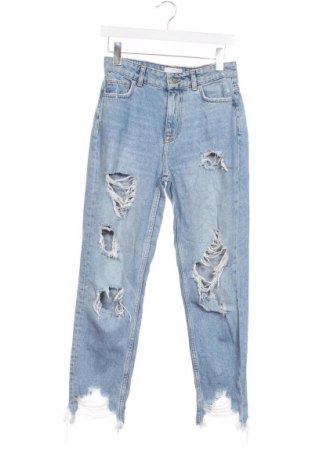 Blugi de femei Bershka, Mărime XS, Culoare Albastru, Preț 98,99 Lei