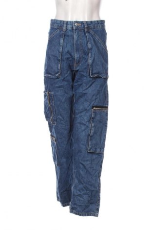 Damskie jeansy Bershka, Rozmiar M, Kolor Niebieski, Cena 95,99 zł