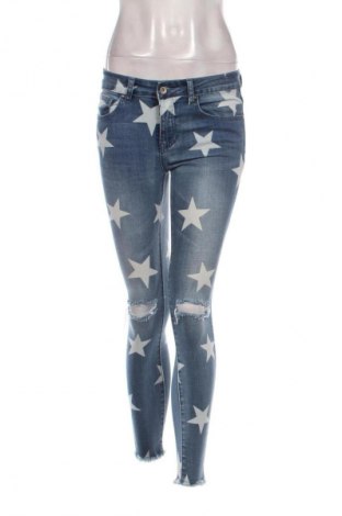 Damskie jeansy Queen Hearts, Rozmiar S, Kolor Niebieski, Cena 38,99 zł