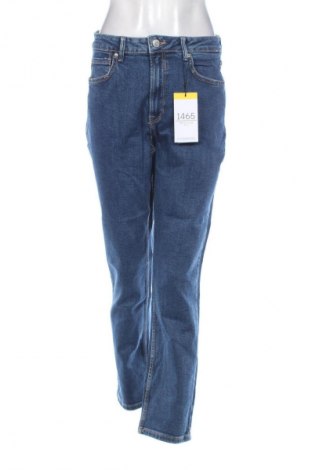 Blugi de femei Stradivarius, Mărime L, Culoare Albastru, Preț 123,47 Lei