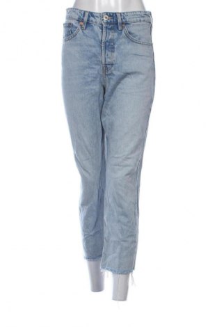 Damskie jeansy Zara, Rozmiar S, Kolor Niebieski, Cena 88,99 zł