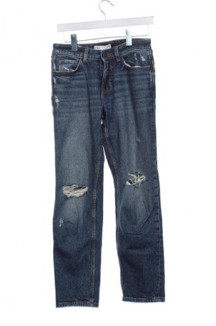 Blugi de femei Zara, Mărime XS, Culoare Albastru, Preț 72,03 Lei