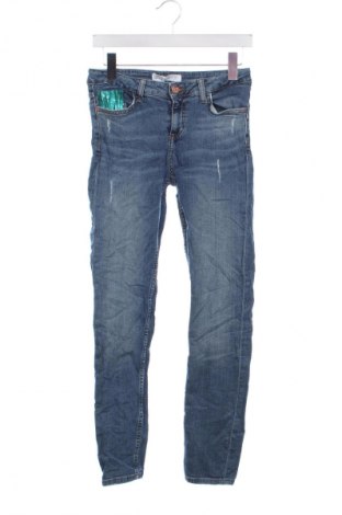 Damskie jeansy Zara, Rozmiar S, Kolor Niebieski, Cena 88,99 zł