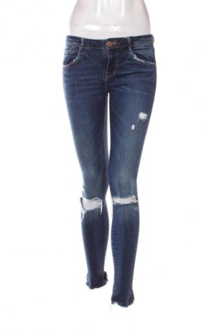 Damskie jeansy Zara Trafaluc, Rozmiar S, Kolor Niebieski, Cena 88,99 zł