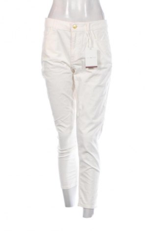 Pantaloni de velvet de femei Tommy Hilfiger, Mărime M, Culoare Ecru, Preț 694,99 Lei