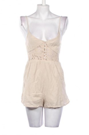 Kurzer Damenoverall Pull&Bear, Größe S, Farbe Beige, Preis 20,02 €
