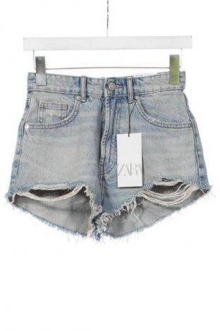 Damskie szorty Zara, Rozmiar XS, Kolor Niebieski, Cena 82,76 zł
