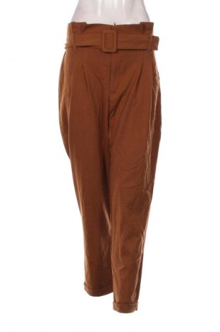 Damskie spodnie Bershka, Rozmiar L, Kolor Brązowy, Cena 95,99 zł